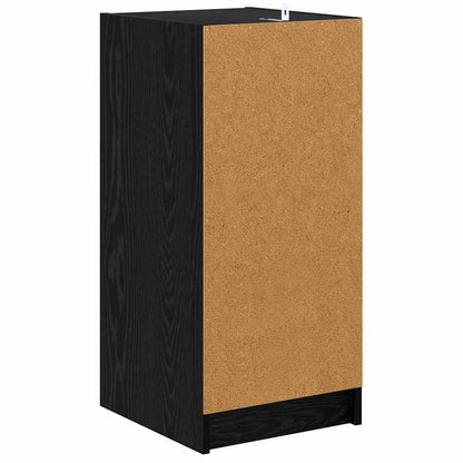 vidaXL Sideboard Black oak 35 x 37 x 76 cm Engineered wood