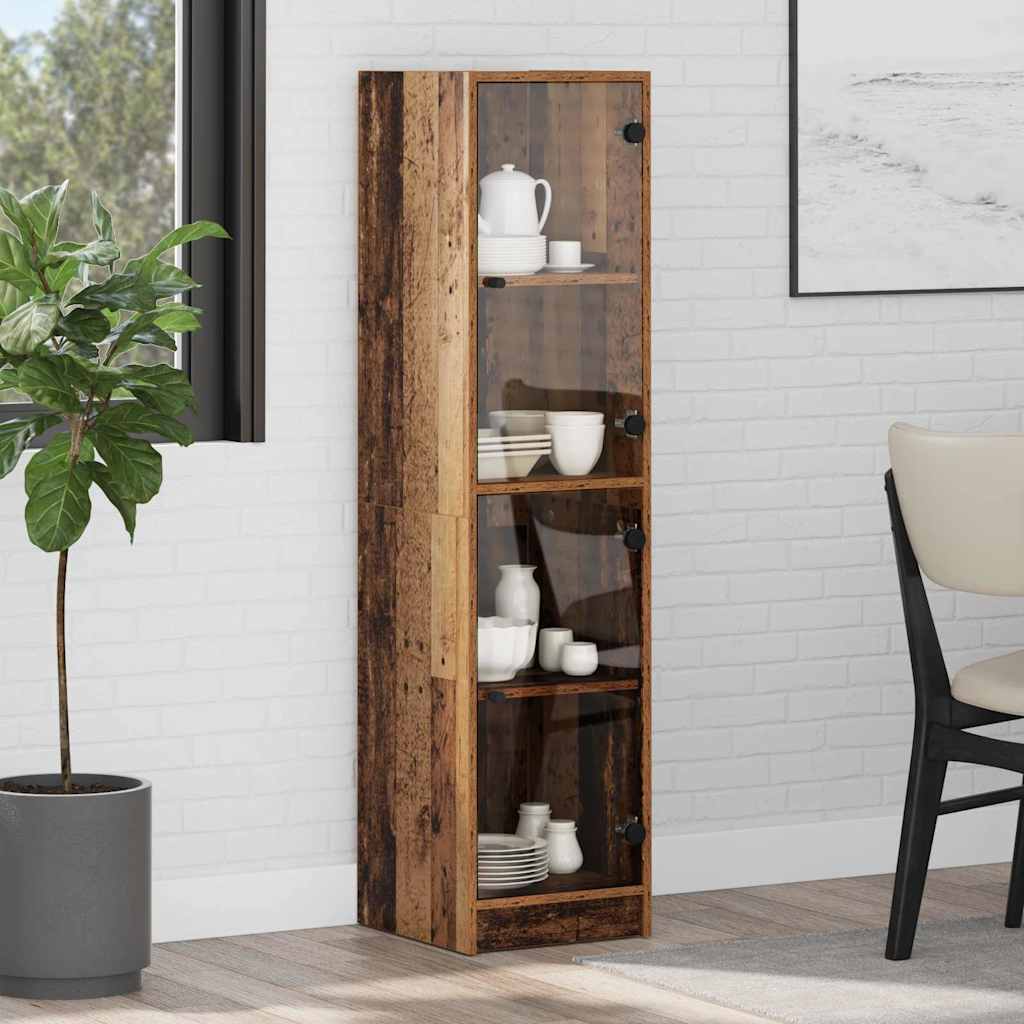 vidaXL Highboard Old Wood 35 x 37 x 142 cm Engineered Wood