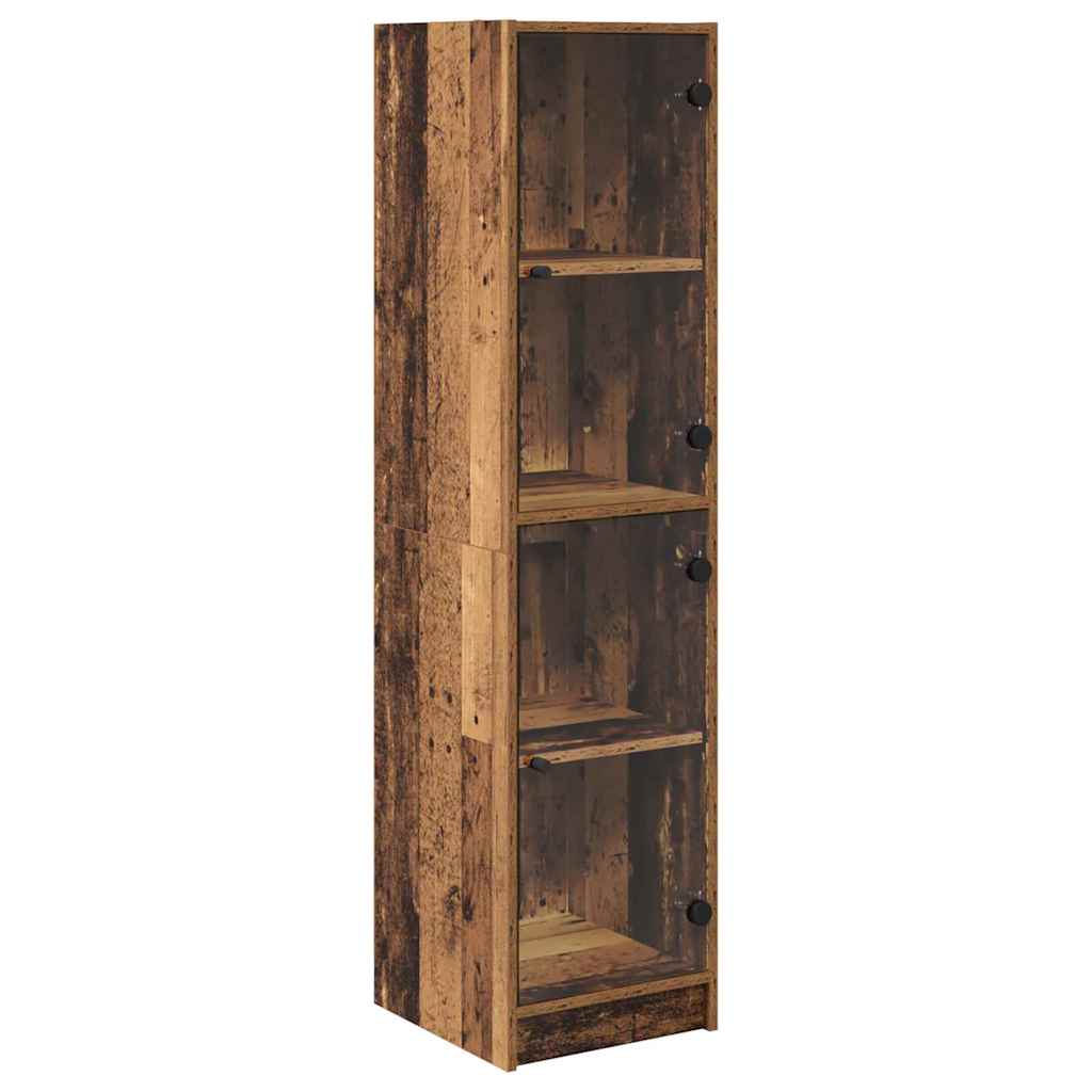 vidaXL Highboard Old Wood 35 x 37 x 142 cm Engineered Wood
