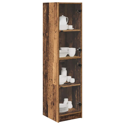 vidaXL Highboard Old Wood 35 x 37 x 142 cm Engineered Wood