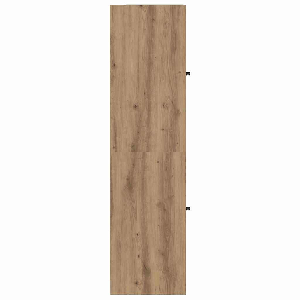 vidaXL Highboard Artisan Oak 35 x 37 x 142 cm Engineered Wood