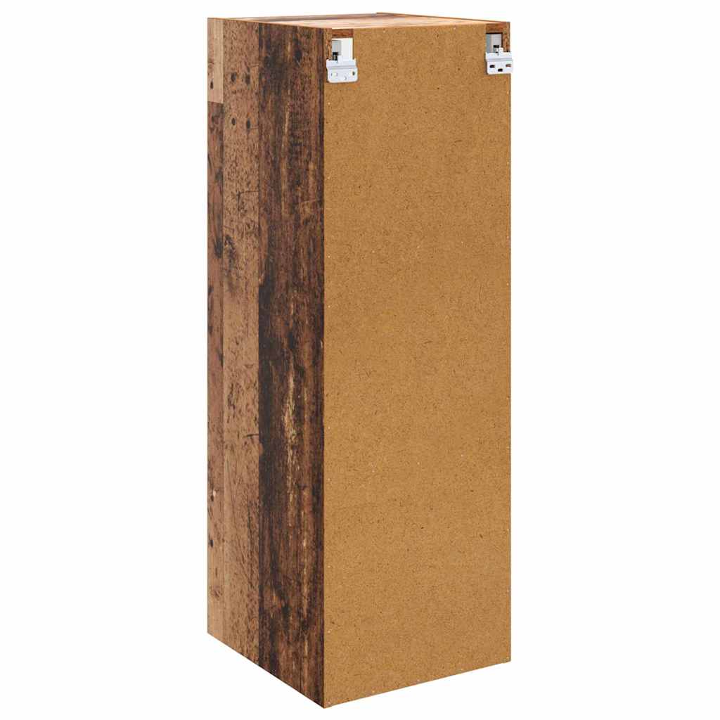vidaXL Wall Cabinet Old Wood 35 x 37 x 102 cm Engineered Wood