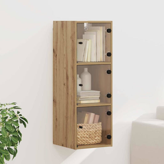 vidaXL Wall Cabinet 35 x 37 x 102 cm Engineered Wood Artisan Oak