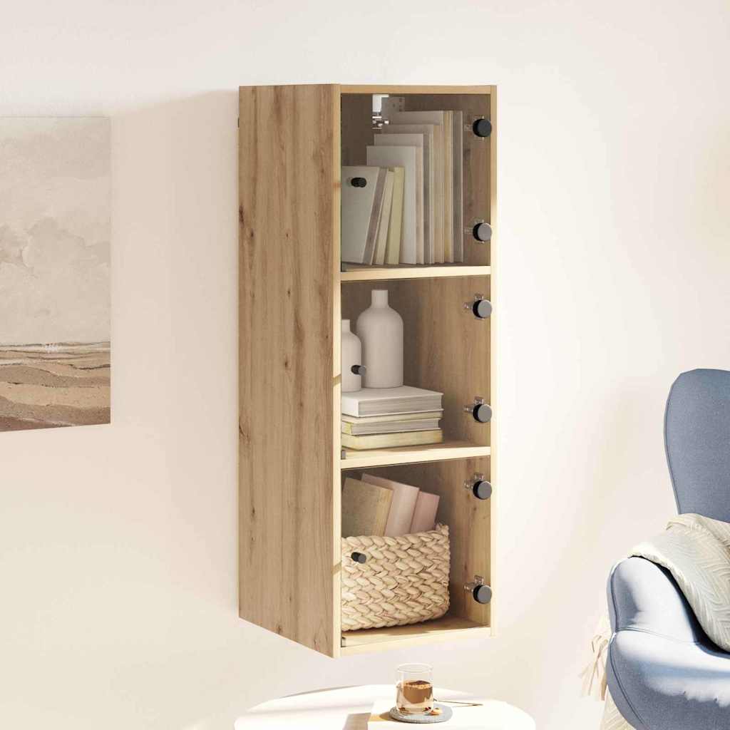 vidaXL Wall Cabinet 35 x 37 x 102 cm Engineered Wood Artisan Oak