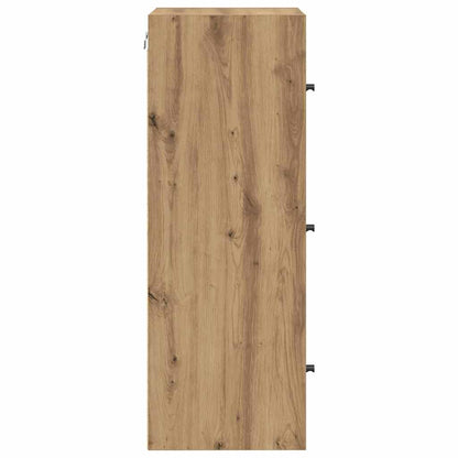 vidaXL Wall Cabinet 35 x 37 x 102 cm Engineered Wood Artisan Oak