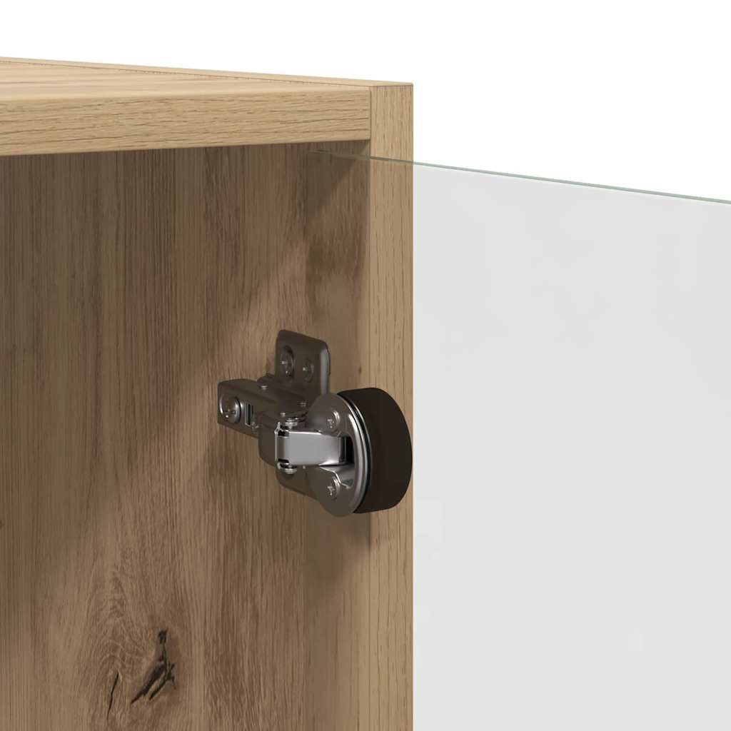vidaXL Wall Cabinet 68 x 37 x 68.5 cm Engineered Wood Artisan Oak