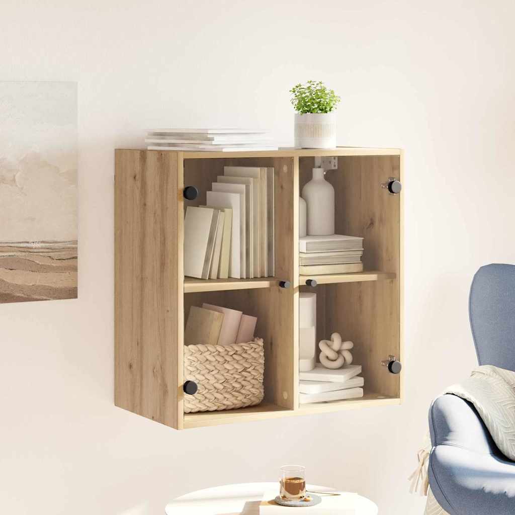 vidaXL Wall Cabinet 68 x 37 x 68.5 cm Engineered Wood Artisan Oak