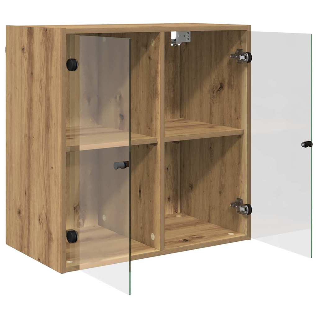 vidaXL Wall Cabinet 68 x 37 x 68.5 cm Engineered Wood Artisan Oak