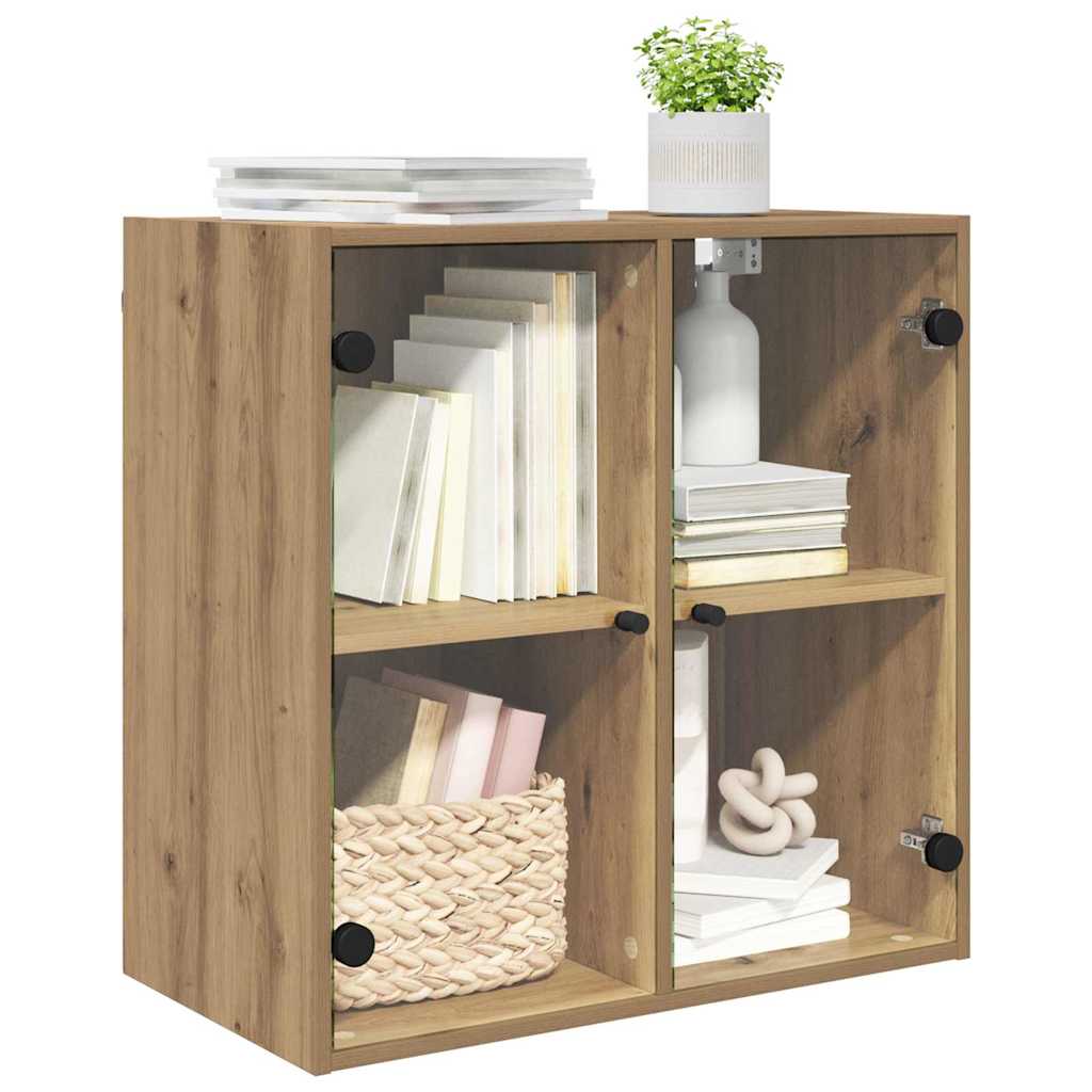 vidaXL Wall Cabinet 68 x 37 x 68.5 cm Engineered Wood Artisan Oak