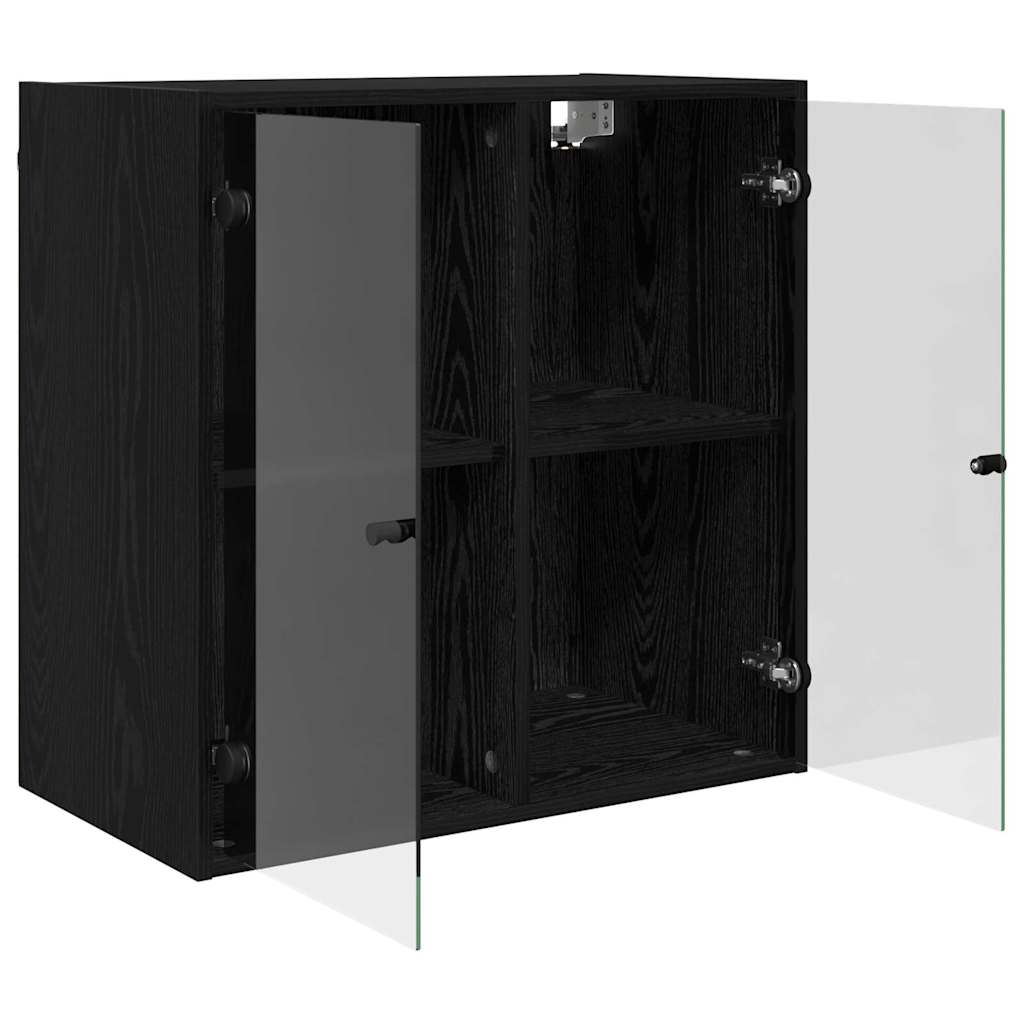 vidaXL Wall Cabinet Black Oak 68 x 37 x 68.5 cm Engineered Wood