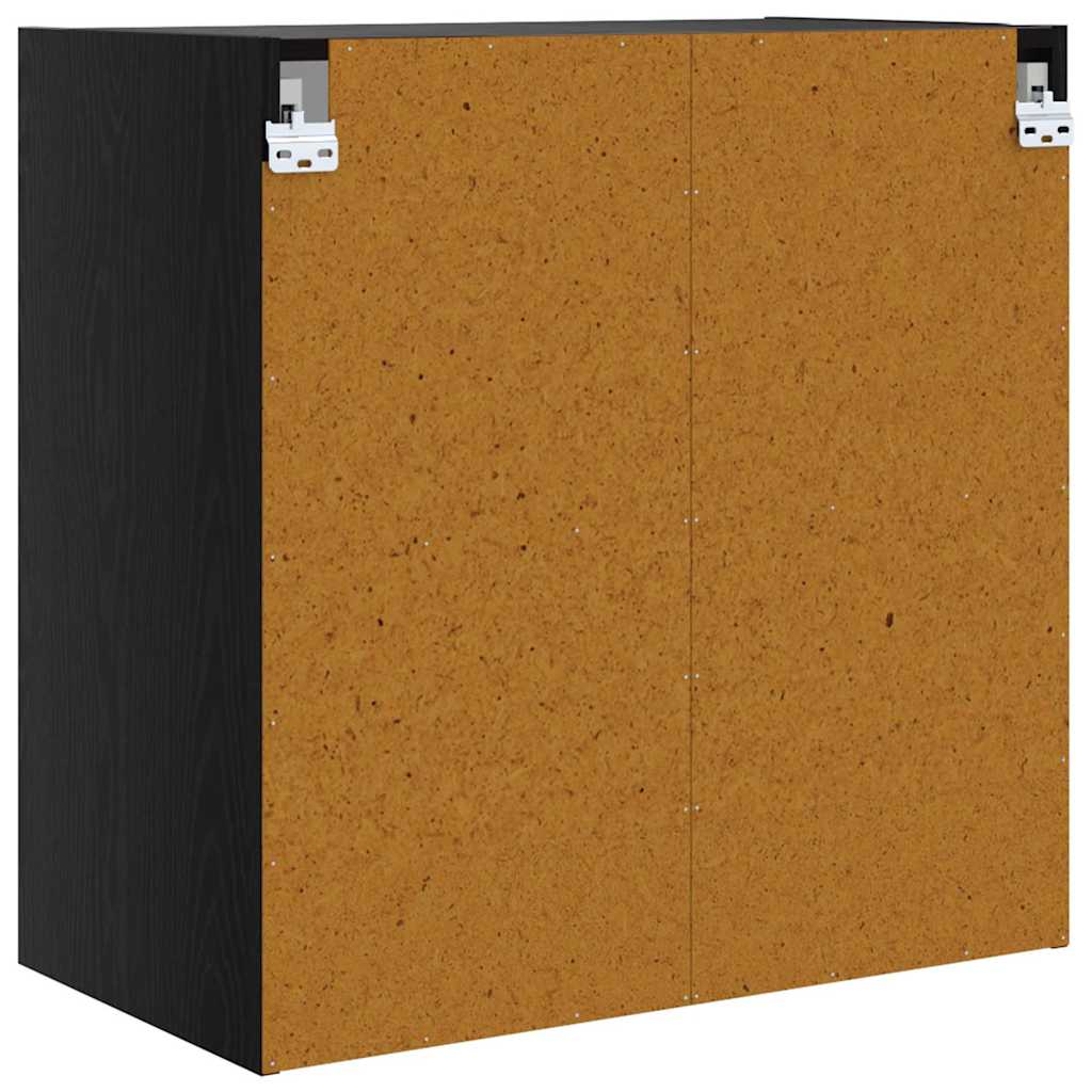 vidaXL Wall Cabinet 68 x 37 x 68.5 cm Engineered Wood Black Oak