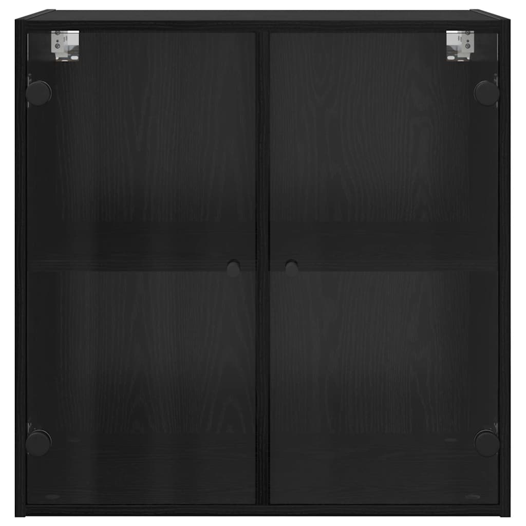 vidaXL Wall Cabinet Black Oak 68 x 37 x 68.5 cm Engineered Wood