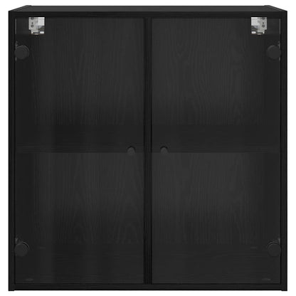 vidaXL Wall Cabinet Black Oak 68 x 37 x 68.5 cm Engineered Wood