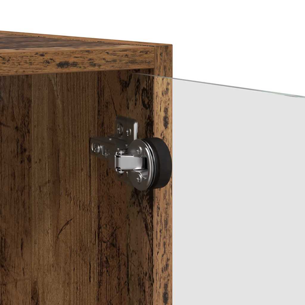 vidaXL Wall Cabinets 2 pcs 68 x 37 x 35 cm Engineered Wood Old Wood