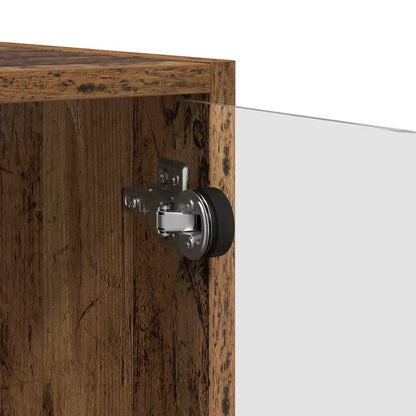 vidaXL Wall Cabinets 2 pcs 68 x 37 x 35 cm Engineered Wood Old Wood