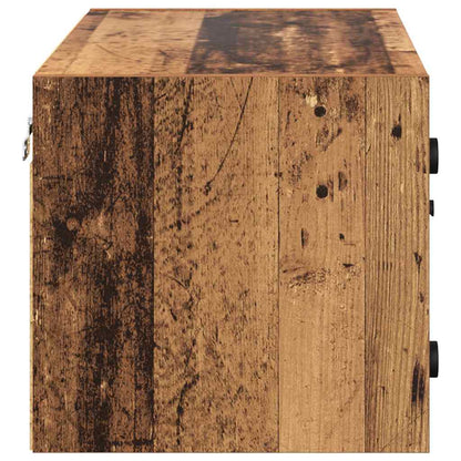 vidaXL Wall Cabinets 2 pcs 68 x 37 x 35 cm Engineered Wood Old Wood