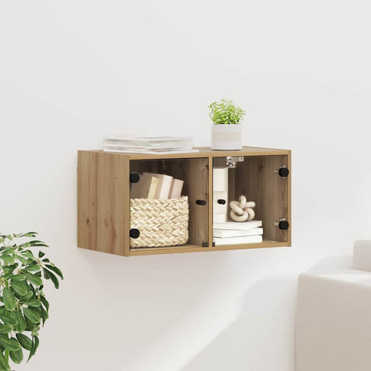 vidaXL Wall Cabinet 68 x 37 x 35 cm Engineered Wood Artisan Oak