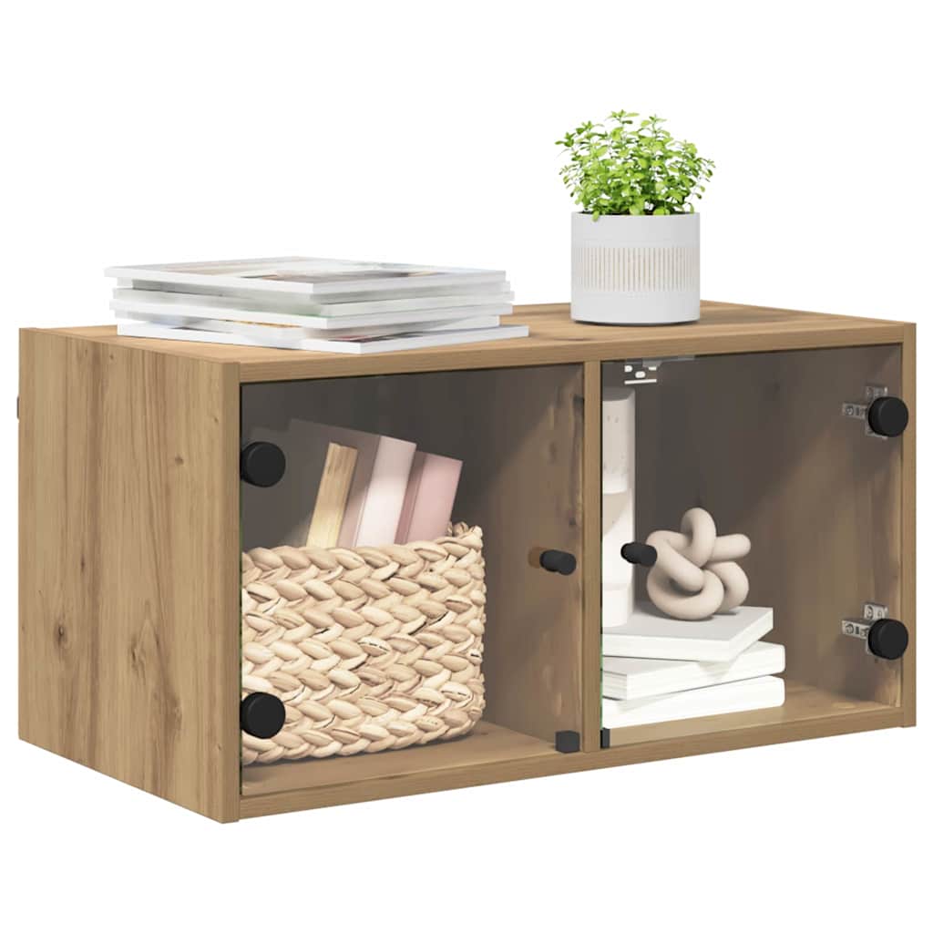 vidaXL Wall Cabinet Artisan Oak 68 x 37 x 35 cm Engineered Wood