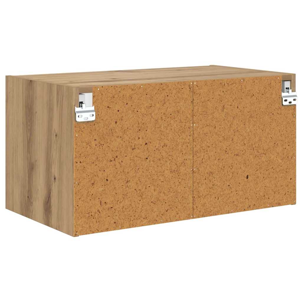 vidaXL Wall Cabinets 2 pcs 68 x 37 x 35 cm Engineered Wood Artisan Oak