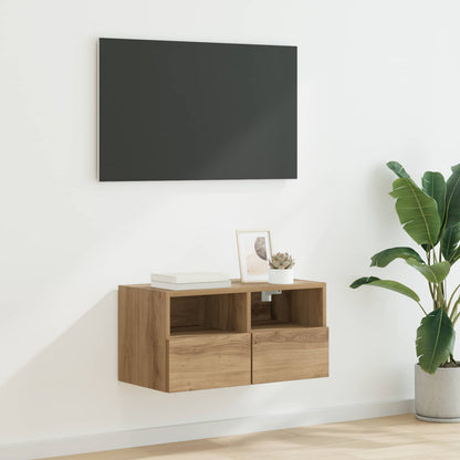 vidaXL TV Wall Cabinet 60 x 30 x 30 cm Artisan Oak Engineered Wood