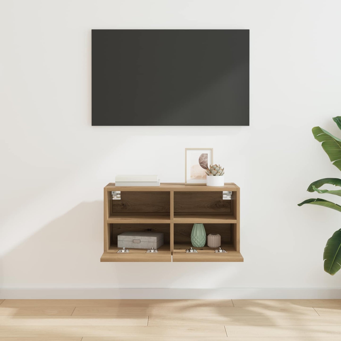 vidaXL TV Wall Cabinet 60 x 30 x 30 cm Artisan Oak Engineered Wood