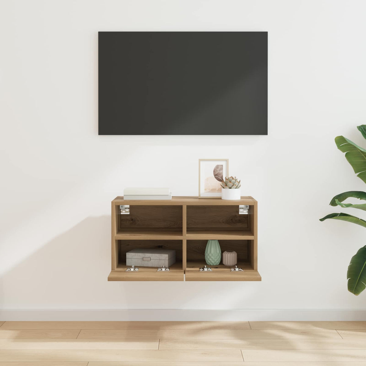 vidaXL TV Wall Cabinet 60 x 30 x 30 cm Artisan Oak Engineered Wood