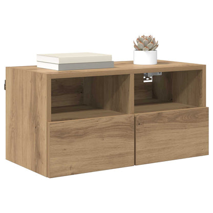 vidaXL TV Wall Cabinet 60 x 30 x 30 cm Artisan Oak Engineered Wood
