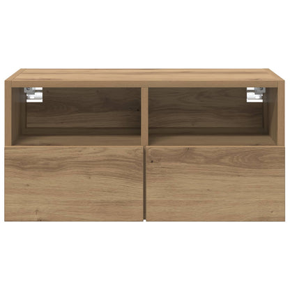 vidaXL TV Wall Cabinets 2 pcs Artisan Oak Engineered Wood