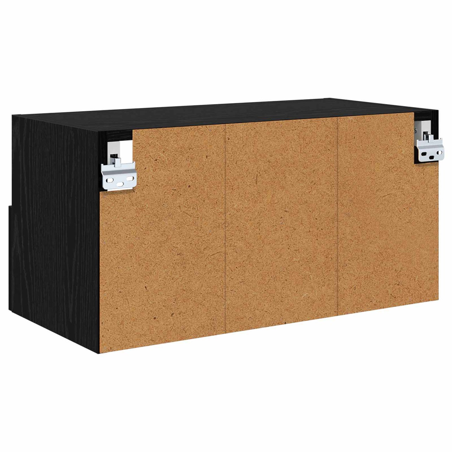 vidaXL TV Wall Cabinet Black Oak 60 x 30 x 30 cm Engineered Wood
