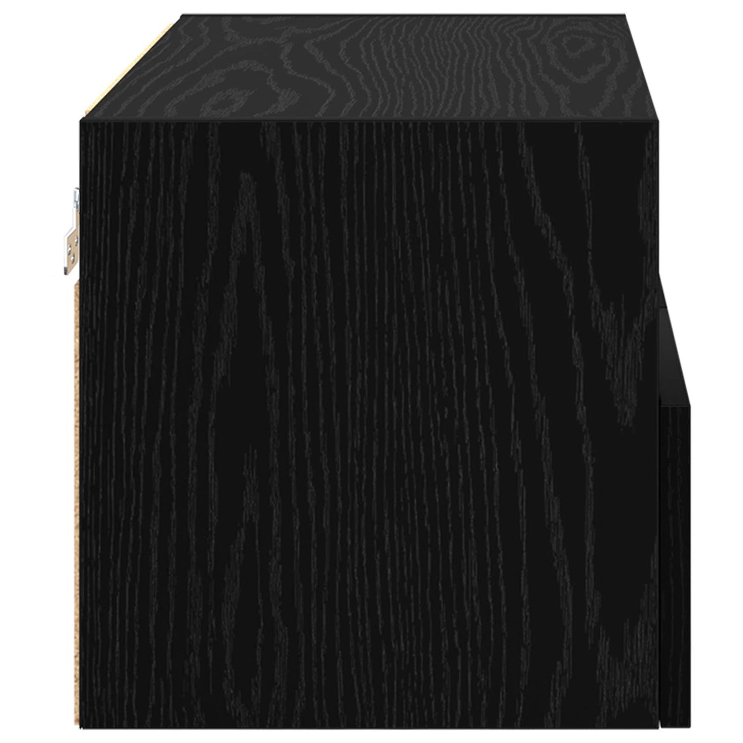 vidaXL TV Wall Cabinet Black Oak 60 x 30 x 30 cm Engineered Wood