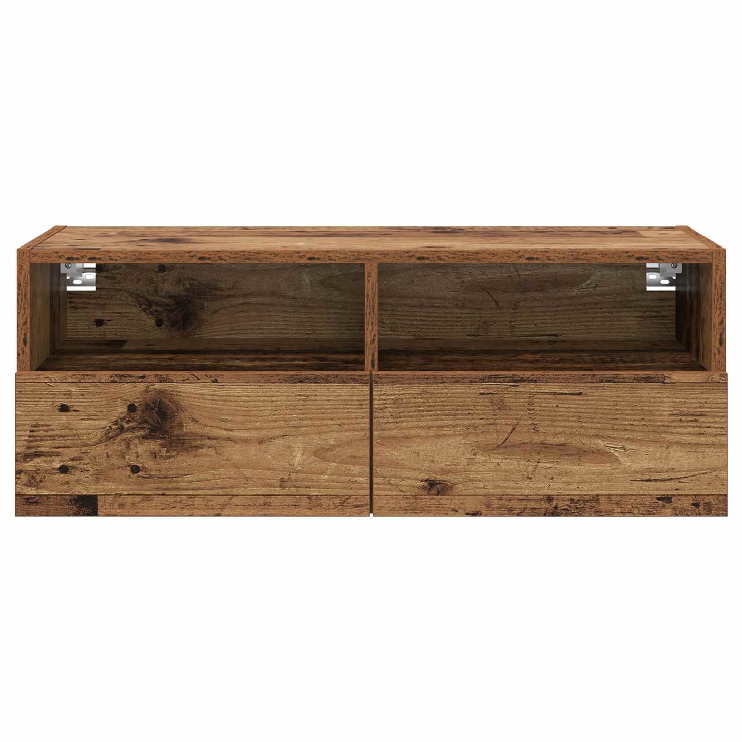 vidaXL TV Wall Cabinet Old Wood 80 x 30 x 30 cm Engineered Wood