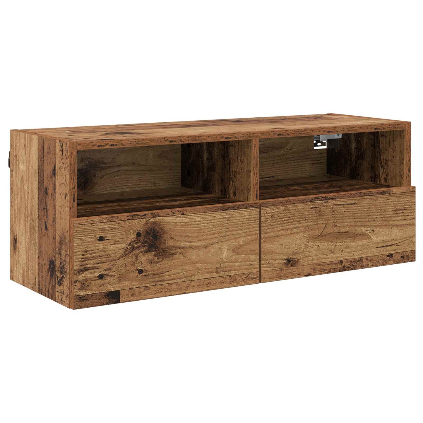 vidaXL TV Wall Cabinets 2 pcs Old Wood 80 x 30 x 30 cm Engineered Wood