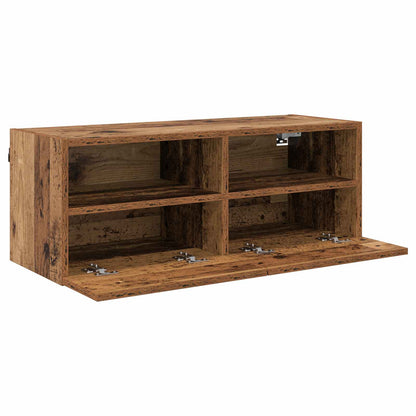 vidaXL TV Wall Cabinets 2 pcs Old Wood Engineered Wood