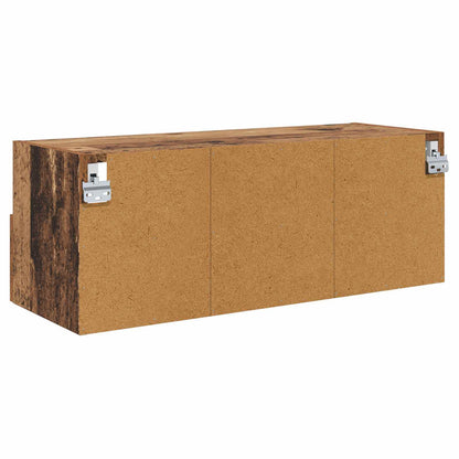 vidaXL TV Wall Cabinets 2 pcs Old Wood 80 x 30 x 30 cm Engineered Wood