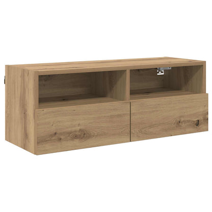 vidaXL TV Wall Cabinet 80 x 30 x 30 cm Artisan Oak Engineered Wood