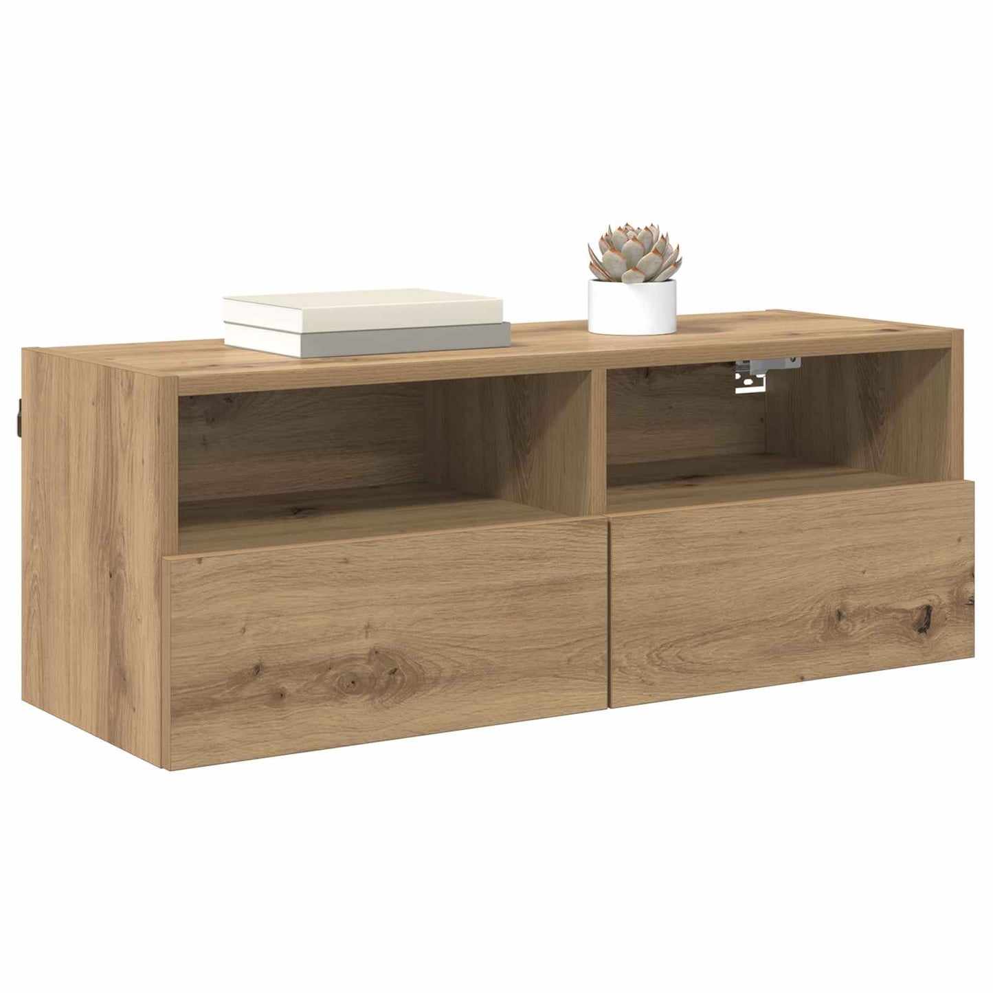 vidaXL TV Wall Cabinet 80 x 30 x 30 cm Artisan Oak Engineered Wood