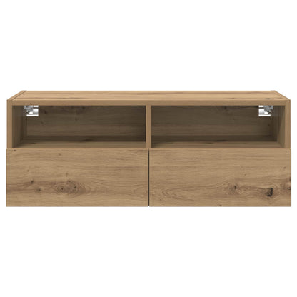 vidaXL TV Wall Cabinets 2 pcs Artisan Oak Engineered Wood