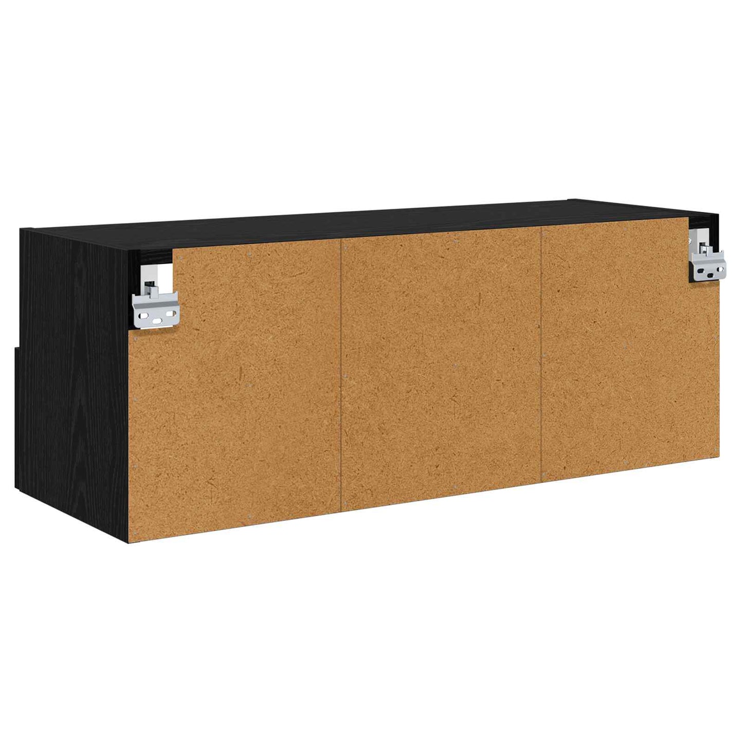 vidaXL TV Wall Cabinets Wall-mounted 2 pcs Black Oak 80 x 30 x 30 cm