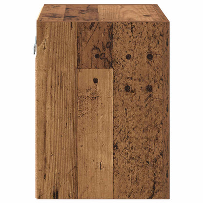 vidaXL TV Wall Cabinet Old Wood 40.5x30x40cm Engineered Wood