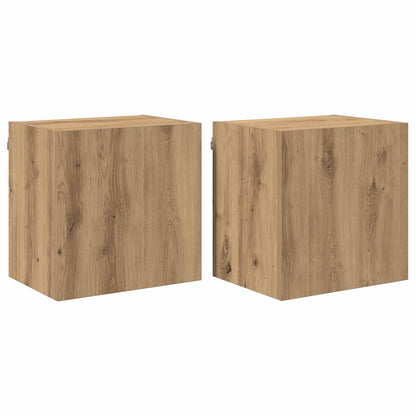 vidaXL TV Wall Cabinets 2 pcs Artisan Oak Engineered Wood