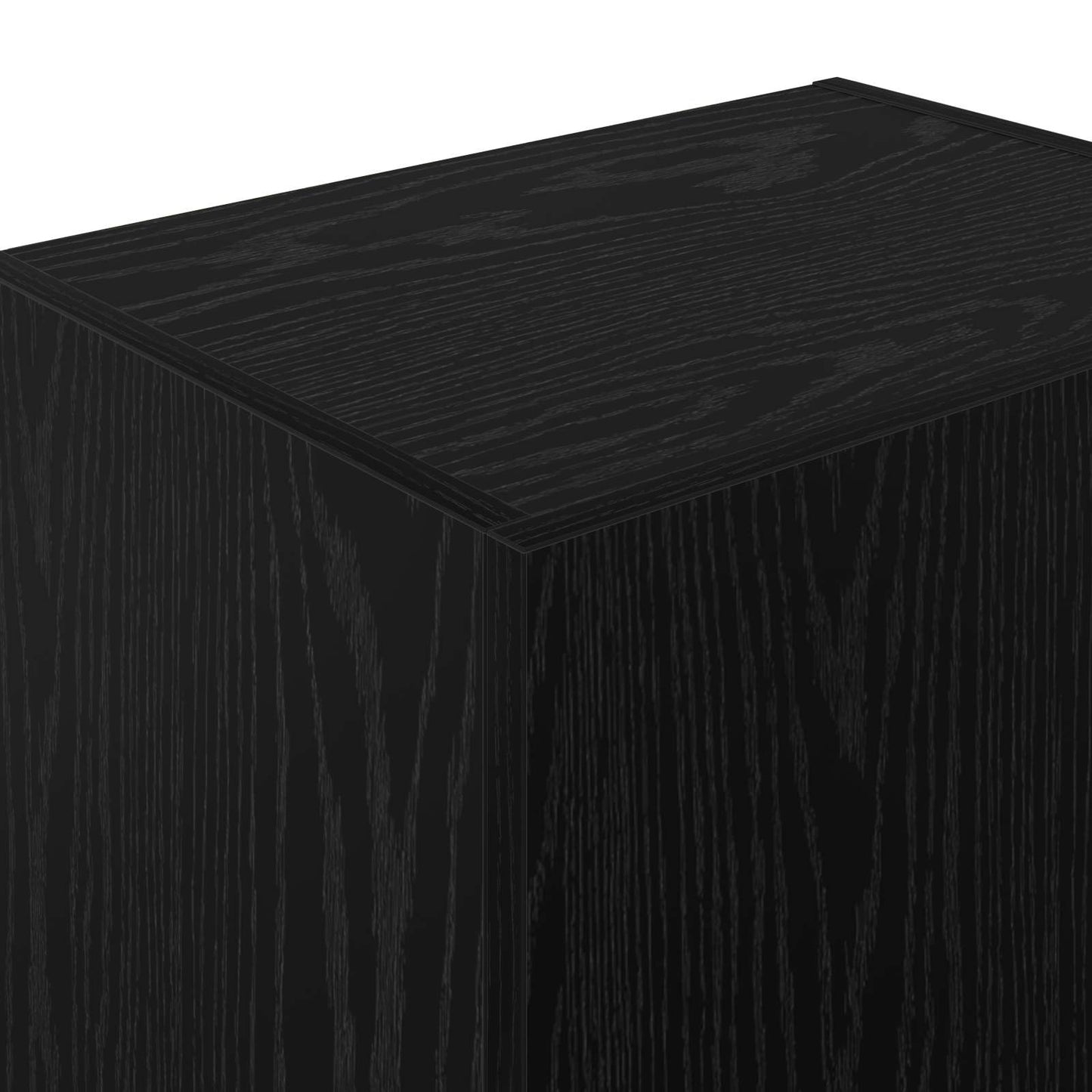 vidaXL TV Wall Cabinet Black Oak 40.5 x 30 x 102 cm Engineered Wood
