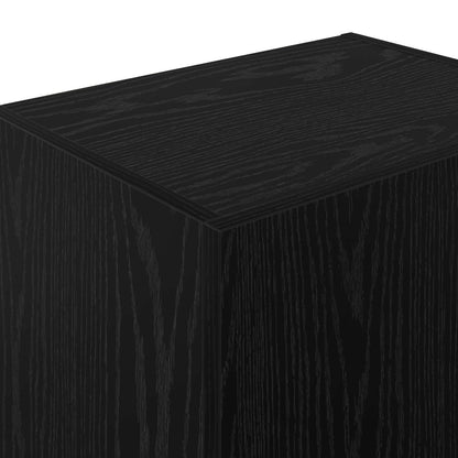 vidaXL TV Wall Cabinet Black Oak 40.5 x 30 x 102 cm Engineered Wood