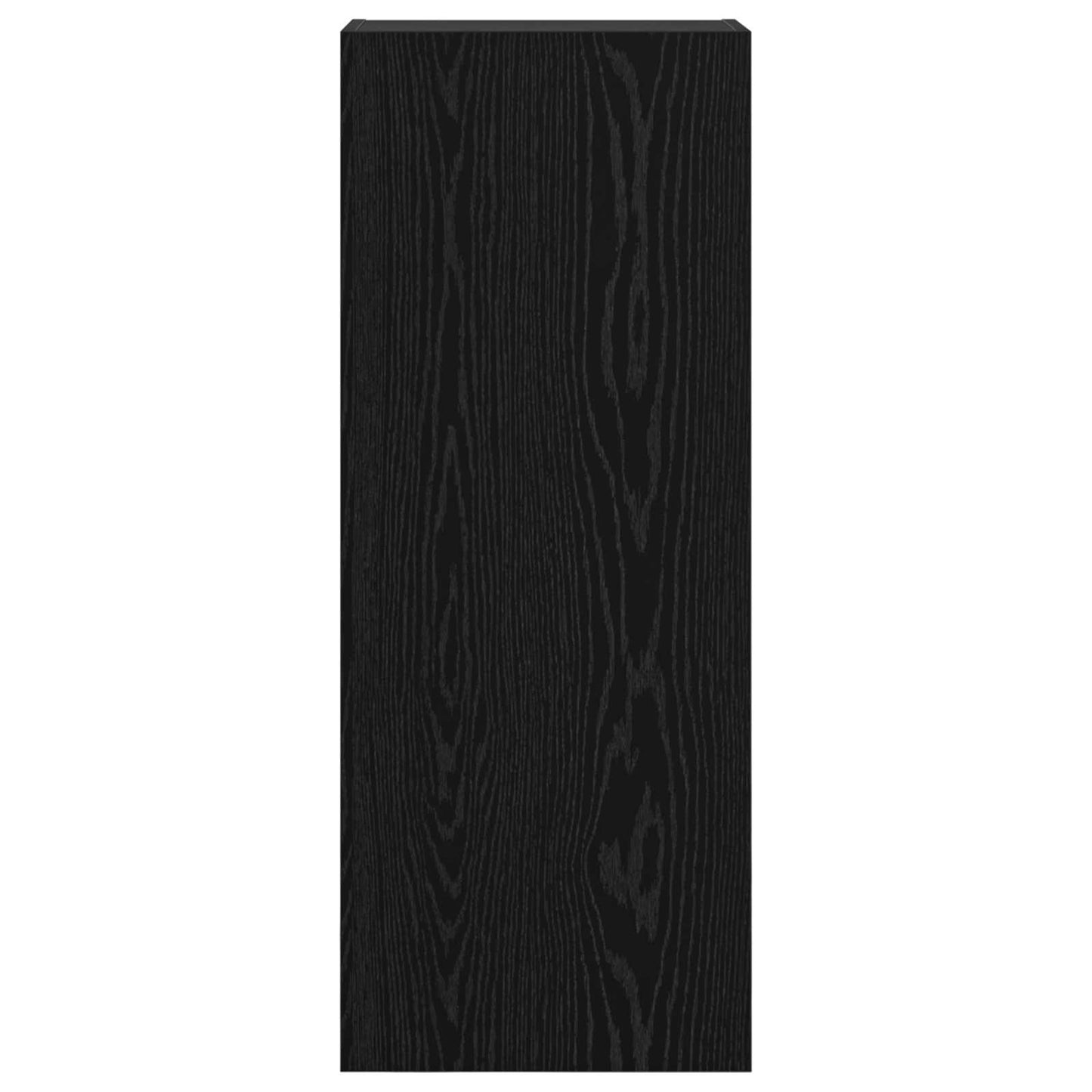 vidaXL TV Wall Cabinet Black Oak 40.5 x 30 x 102 cm Engineered Wood