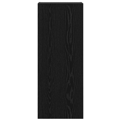 vidaXL TV Wall Cabinet Black Oak 40.5 x 30 x 102 cm Engineered Wood
