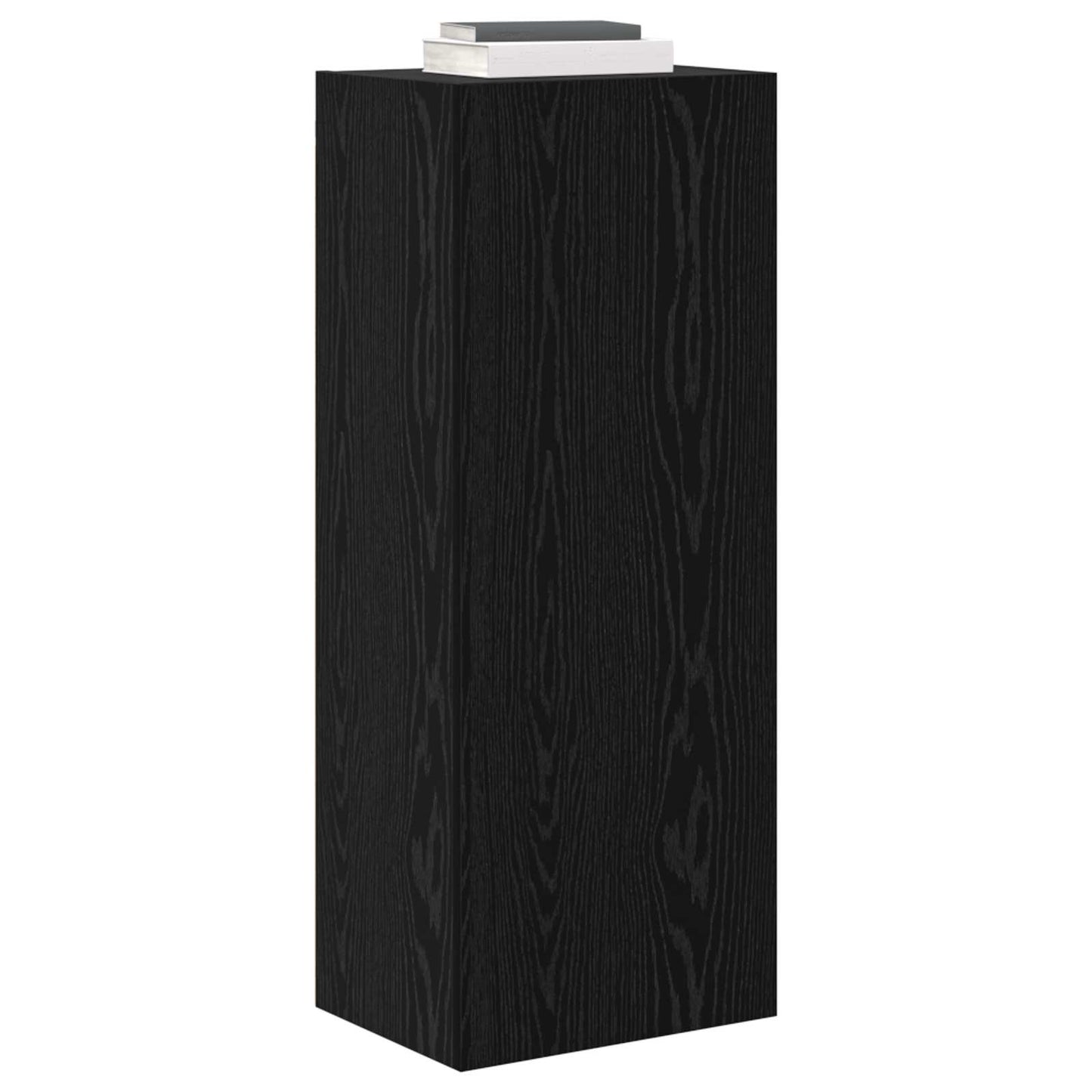 vidaXL TV Wall Cabinet Black Oak 40.5 x 30 x 102 cm Engineered Wood