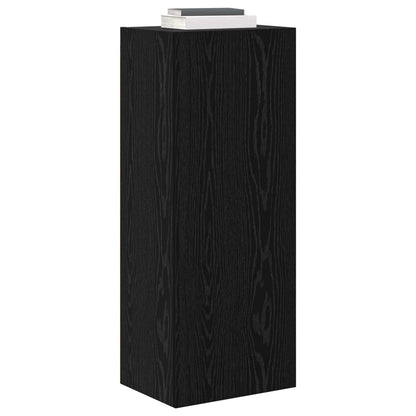 vidaXL TV Wall Cabinet Black Oak 40.5 x 30 x 102 cm Engineered Wood