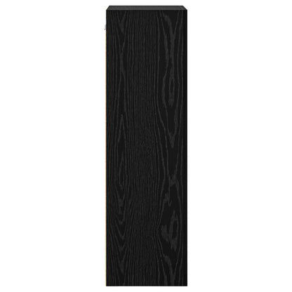 vidaXL TV Wall Cabinet Black Oak 40.5 x 30 x 102 cm Engineered Wood