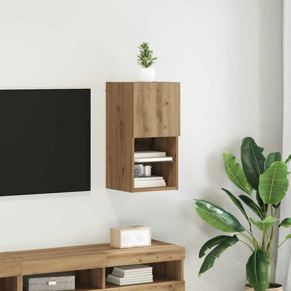 vidaXL Wall-mounted TV Cabinet 30.5 x 30 x 60 cm Artisan Oak