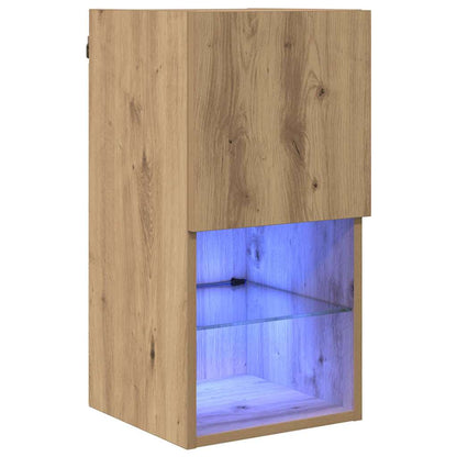 vidaXL Wall-mounted TV Cabinet 30.5 x 30 x 60 cm Artisan Oak