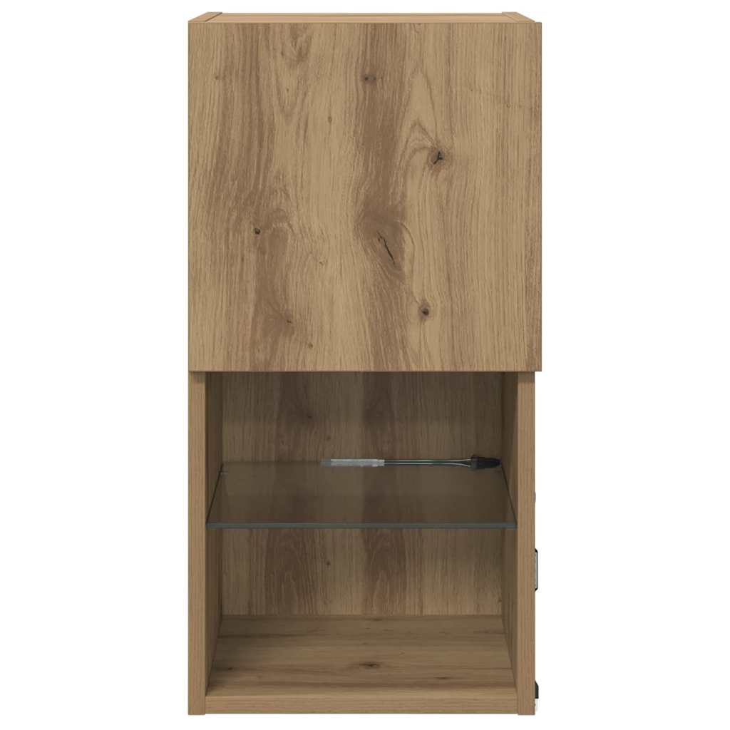 vidaXL Wall-mounted TV Cabinet 30.5 x 30 x 60 cm Artisan Oak